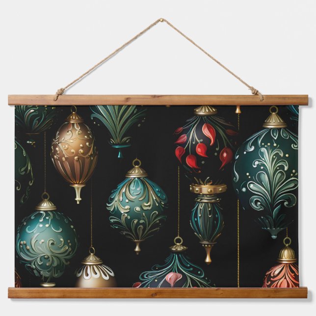 Tapiz Con Marco De Madera Twilight Ornament Garden Botanical (Anverso )