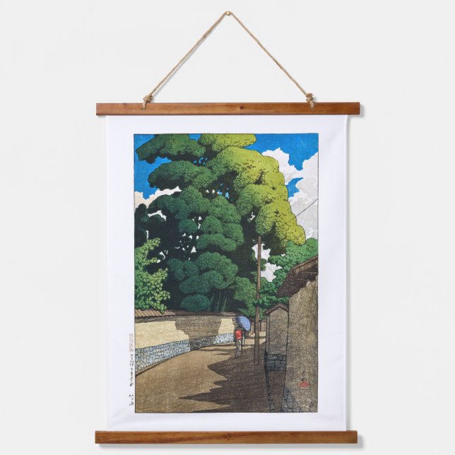 Tapiz Con Marco De Madera ukiyoe [hasui] C21 Shimohonda-town, Kanazawa (Anverso)