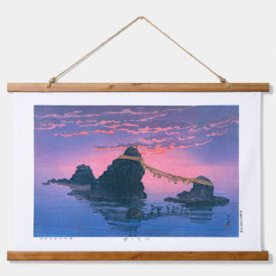 Tapiz Con Marco De Madera ukiyoe - hasui - No.25 La pareja de rocas de ...