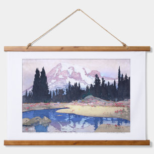 Tapiz Con Marco De Madera ukiyoe - Yoshida - 07 - Mount Rainier -