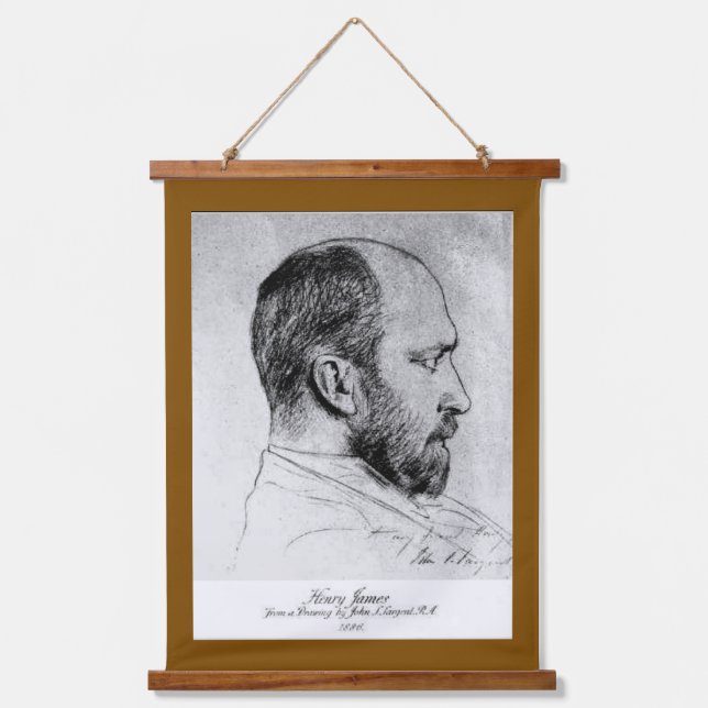 Tapiz Con Marco De Madera Un bosquejo de Henry James (Anverso)