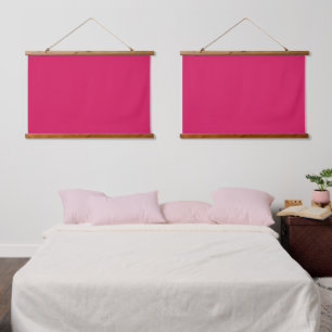 Tapiz Con Marco De Madera Un cuadrado rosa con un borde blanco nítido, prese