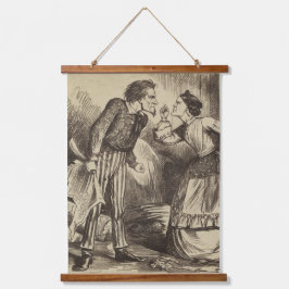 Tapiz Con Marco De Madera Un Quarrel