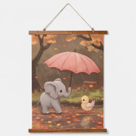 Tapiz Con Marco De Madera Una lluvia de bondad