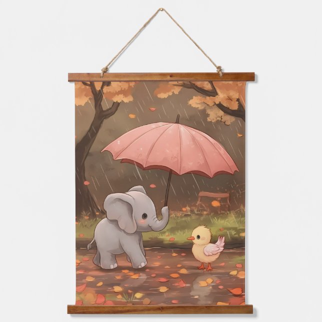 Tapiz Con Marco De Madera Una lluvia de bondad (Anverso)