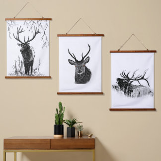 Tapiz Con Marco De Madera Ungulati