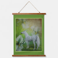Unicornio Y Lilies Fantasy Horse Art