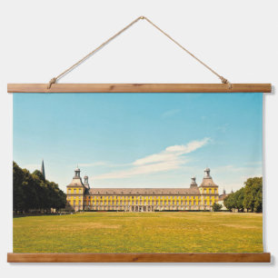 Tapiz Con Marco De Madera Universidad de Bonn Alemania Arte de Cine Retro