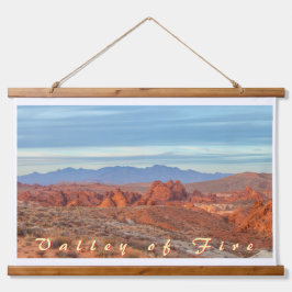 Tapiz Con Marco De Madera Valle del Fuego en Dusk