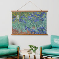 Van Gogh Classic Painting Irises Floral Botánico