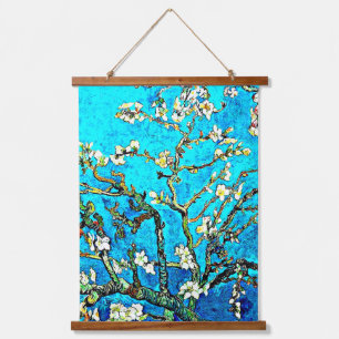 Tapiz Con Marco De Madera Van Gogh - Flores de almendra