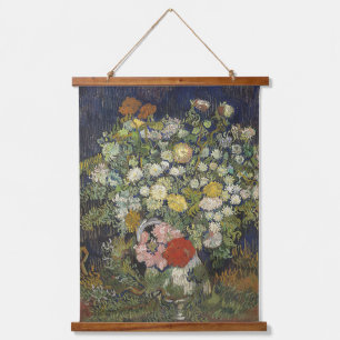 Tapiz Con Marco De Madera Van Gogh Vintage Bouquet de flores en una bolsa