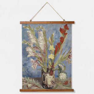 Tapiz Con Marco De Madera Vase Van Gogh con Gladioli y Asters de China