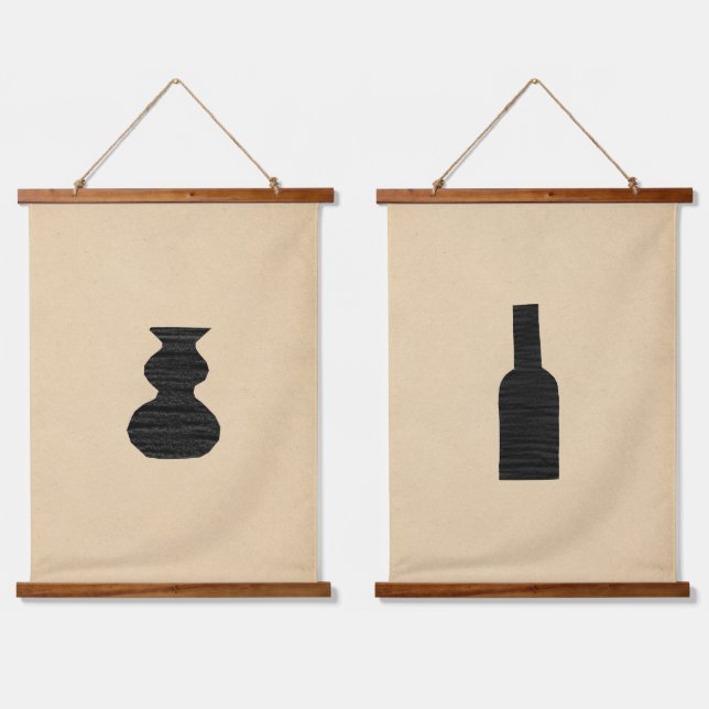 Tapiz Con Marco De Madera Vasos mínimos (Doble)