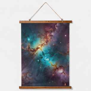 Tapiz Con Marco De Madera Venas celestiales