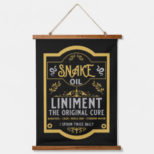 Tapiz Con Marco De Madera Vendedor de aceite de serpiente regalos graciosos