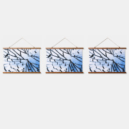 Tapiz Con Marco De Madera ventana rota