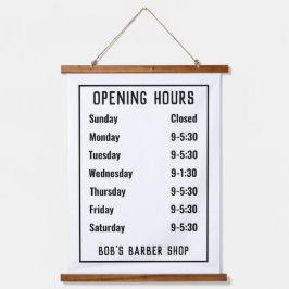 Tapiz Con Marco De Madera Ver horarios de apertura o horarios de apertura