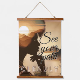 Tapiz Con Marco De Madera Ver Su Ruta Claramente Temática