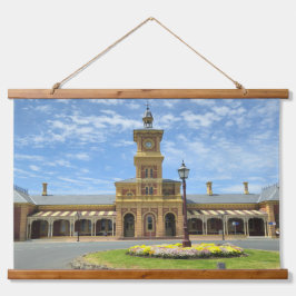 Tapiz Con Marco De Madera Viaje a través del tiempo en la estación de Albury