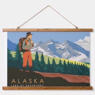 Tapiz Con Marco De Madera Viaje de Alaska