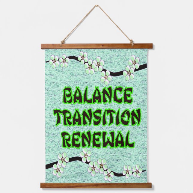 Tapiz Con Marco De Madera vibraciones florales (Anverso)