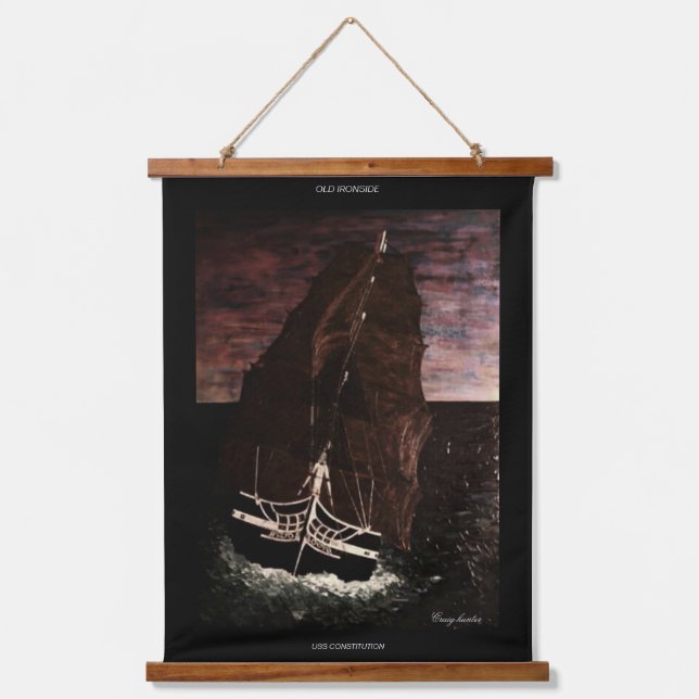 Tapiz Con Marco De Madera Vieja Ironside (Anverso)