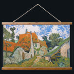 Tapiz Con Marco De Madera Vincent van Gogh - Calle de Auvers-sur-Oise<br><div class="desc">Calle de Auvers-sur-Oise - Vincent van Gogh,  Oil on Canvas,  1890 en Auvers-sur-Oise</div>