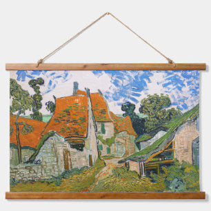 Tapiz Con Marco De Madera Vincent van Gogh - Calle en Auvers-sur-Oise