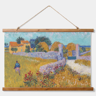 Tapiz Con Marco De Madera Vincent van Gogh - Casa de campo en Provenza