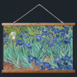 Tapiz Con Marco De Madera Vincent Van Gogh - Irises<br><div class="desc">Irises / Iris - Vincent Van Gogh,  1889</div>
