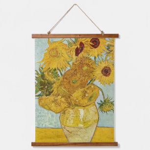 Tapiz Con Marco De Madera Vincent Van Gogh - Jarrón con doce girasoles