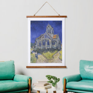 Tapiz Con Marco De Madera Vincent Van Gogh, la Iglesia de Auvers