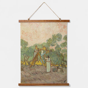 Tapiz Con Marco De Madera Vincent van Gogh - Mujeres recogiendo aceitunas
