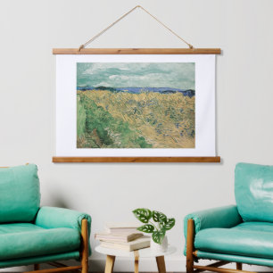 Tapiz Con Marco De Madera Vincent Van Gogh, Wheatfield Con Cornflowers