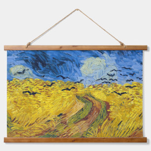 Tapiz Con Marco De Madera Vincent van Gogh - Wheatfield con cuervos