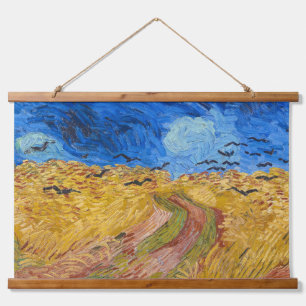 Tapiz Con Marco De Madera Vincent van Gogh - Wheatfield con cuervos
