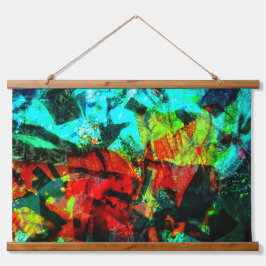 Tapiz Con Marco De Madera Vintage abstract Wood Topic Wall Tapestry, Calm