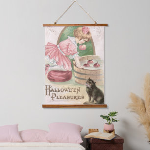 Tapiz Con Marco De Madera Vintage Hallowe'en Pleasures