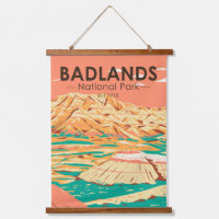 Vintage paisajístico del Parque Nacional Badlands