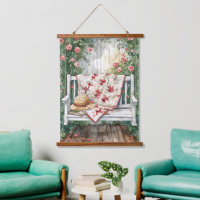 Vintage Rosa Swing with Quilt Charm