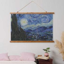 Tapiz Con Marco De Madera Vintage Vincent van Gogh La Noche Starry