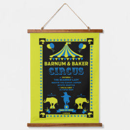 Tapiz Con Marco De Madera Vintages originales inspiraron el arte del circo