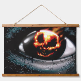 Tapiz Con Marco De Madera "Visión de Fuego"