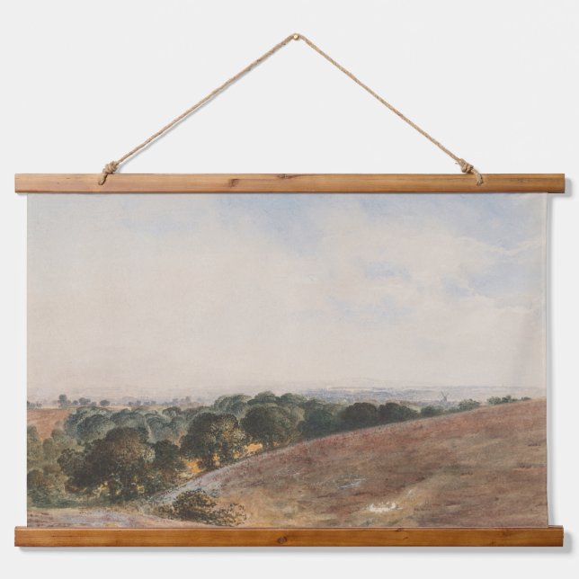 Tapiz Con Marco De Madera Vista de las ciudades del sur - John Martin (Anverso )