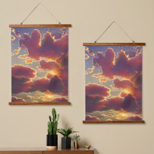 Tapiz Con Marco De Madera Vista panorámica majestuosa