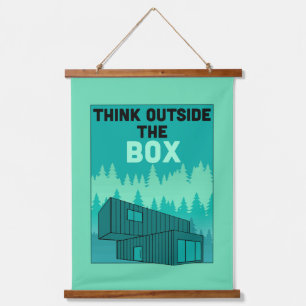 Tapiz Con Marco De Madera Vivienda de contenedor de envío