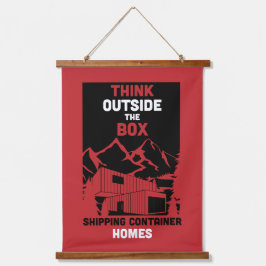 Tapiz Con Marco De Madera Vivienda de contenedor de envío