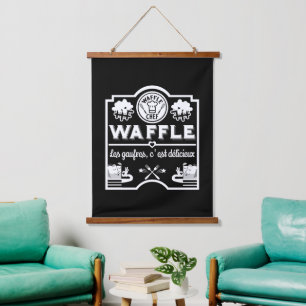 Tapiz Con Marco De Madera Waffle Chef