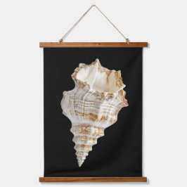 Tapiz Con Marco De Madera Wall Tapestry of Sea Shell